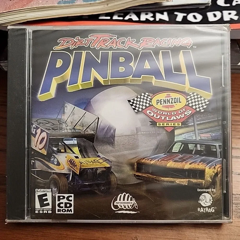 Dirt Track Racing Pinball (PC, Computer) 2001 Arcade Game New Sealed